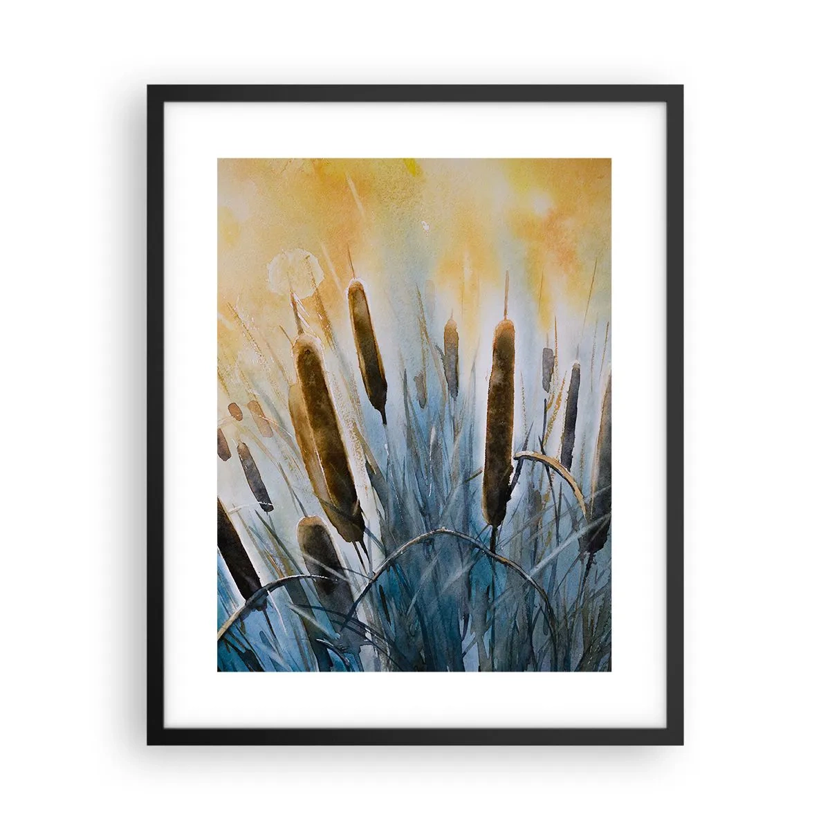 Plakat w czarnej ramie - Chłód wody, słońca żar - 40x50 cm