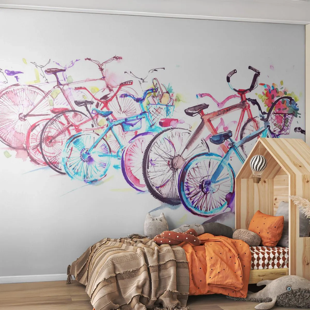 Fototapeta Samoprzylepna Deluxe Sticker - Zjazd klubu Antymoto - Rower, Abstrakcja, Grafika - 250x175 cm