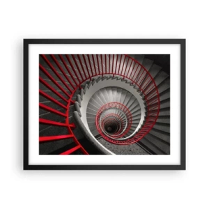 Plakat w czarnej ramie - Zabawy architektury - 50x40 cm