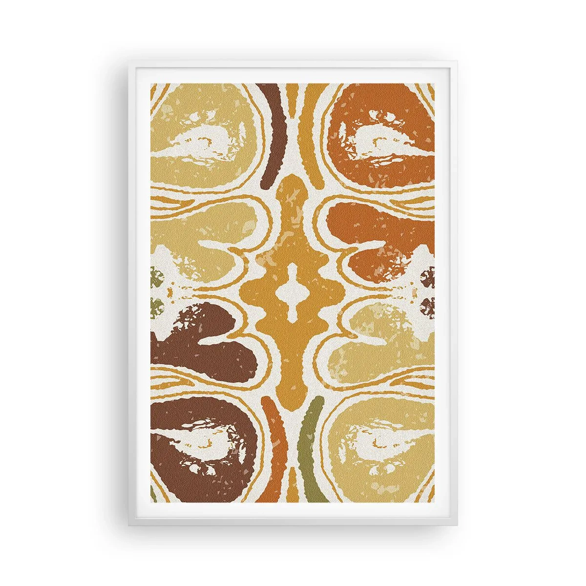 Plakat w białej ramie - Abstrakcja sentymentalna - 70x100 cm