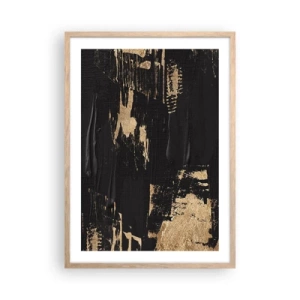 Plakat w ramie jasny dąb - Ślad dotyku - 50x70 cm