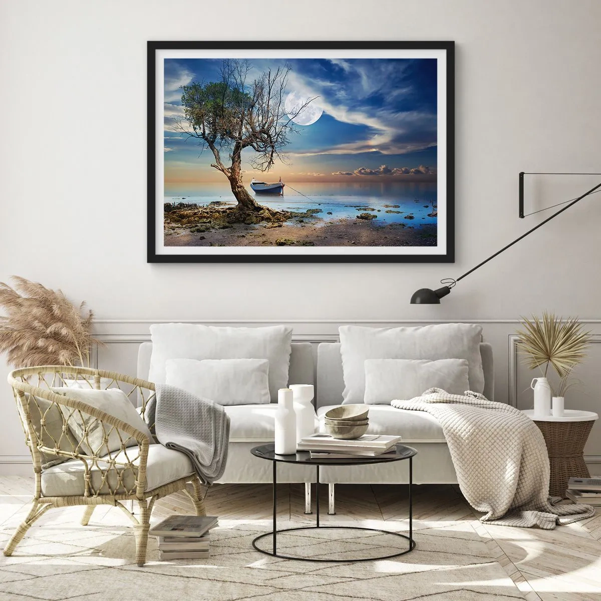 Plakat w czarnej ramie - To koniec czy początek? - 50x40 cm