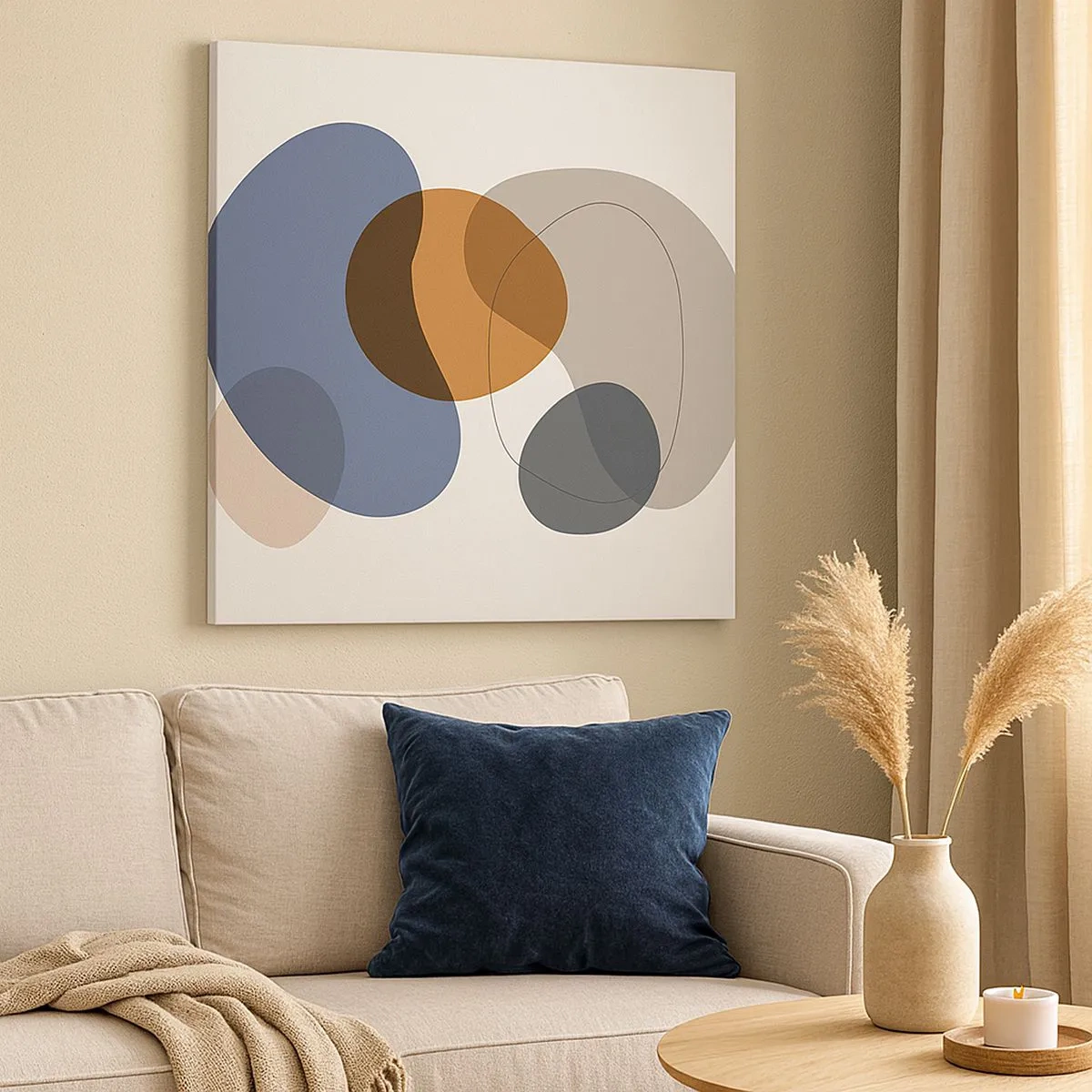 Obraz na płótnie - Krople barw - 30x30 cm