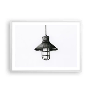 Plakat w białej ramie - Jak przed laty… - 70x50 cm