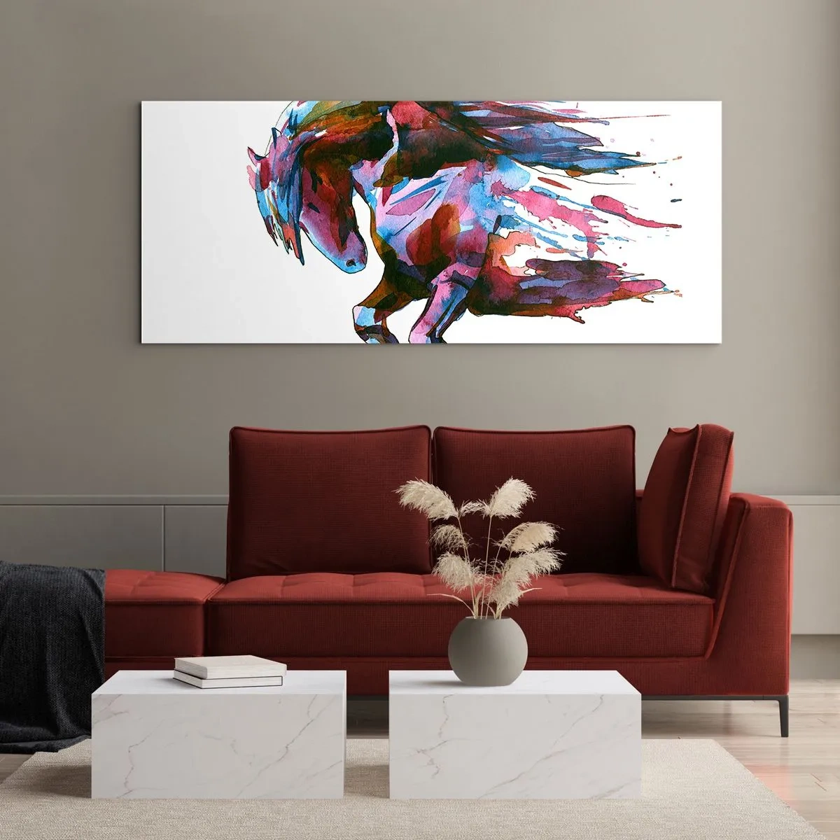 Obraz na szkle - W uniesieniu - 90x30 cm