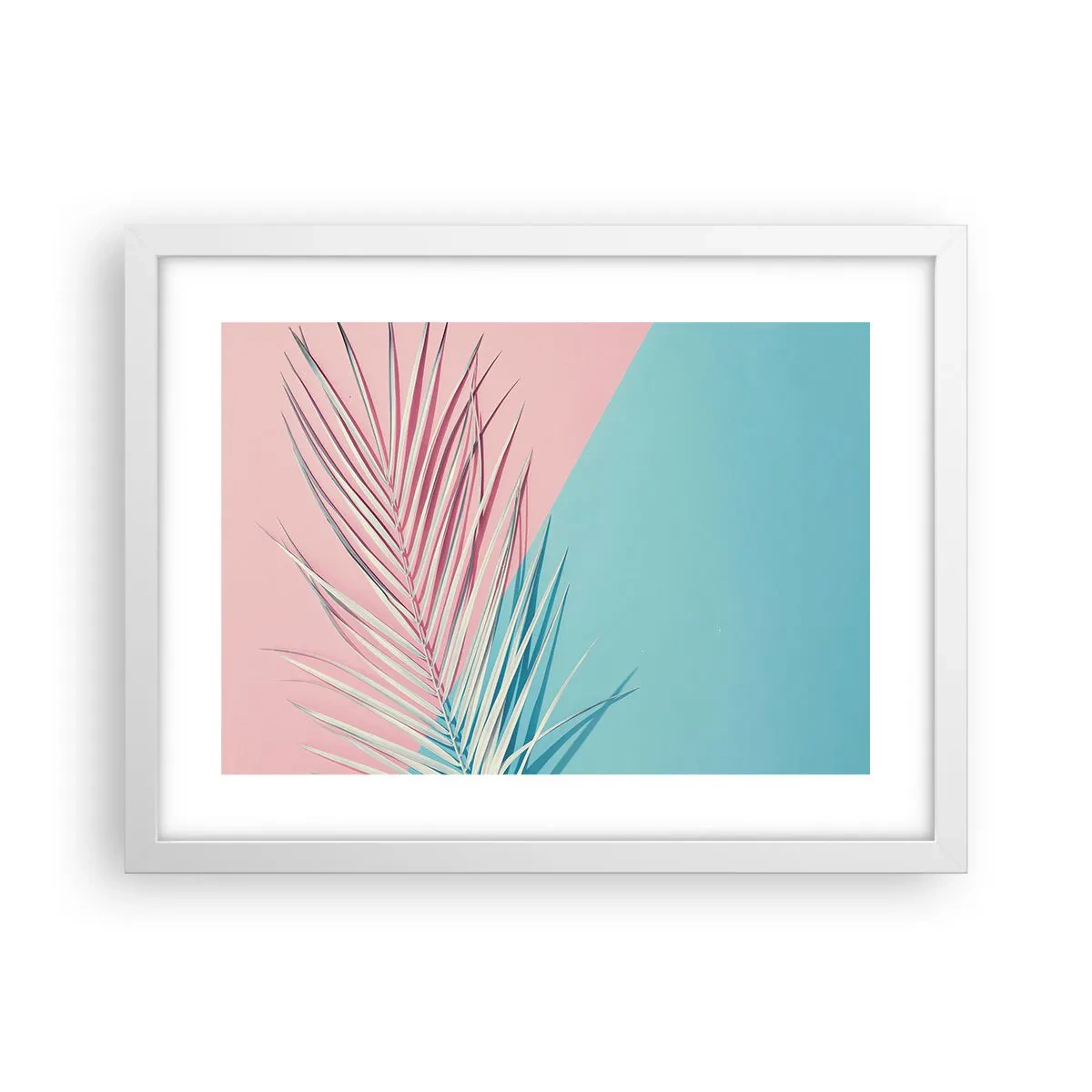 Plakat w białej ramie - Tropikalna impresja - 40x30 cm