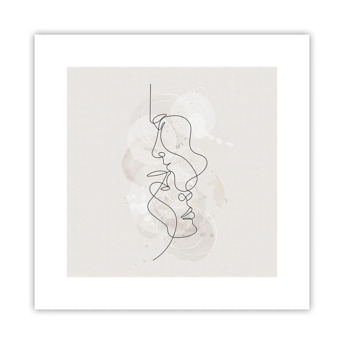 Plakat - Splątani w uścisku - 30x30 cm