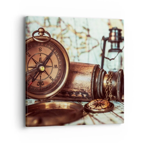 Obraz na płótnie - Piracka przygoda na Karaibach czeka - 40x40 cm