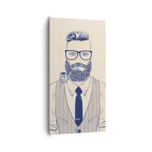 Obraz na płótnie - Pogodny, męski i modny - 65x120 cm