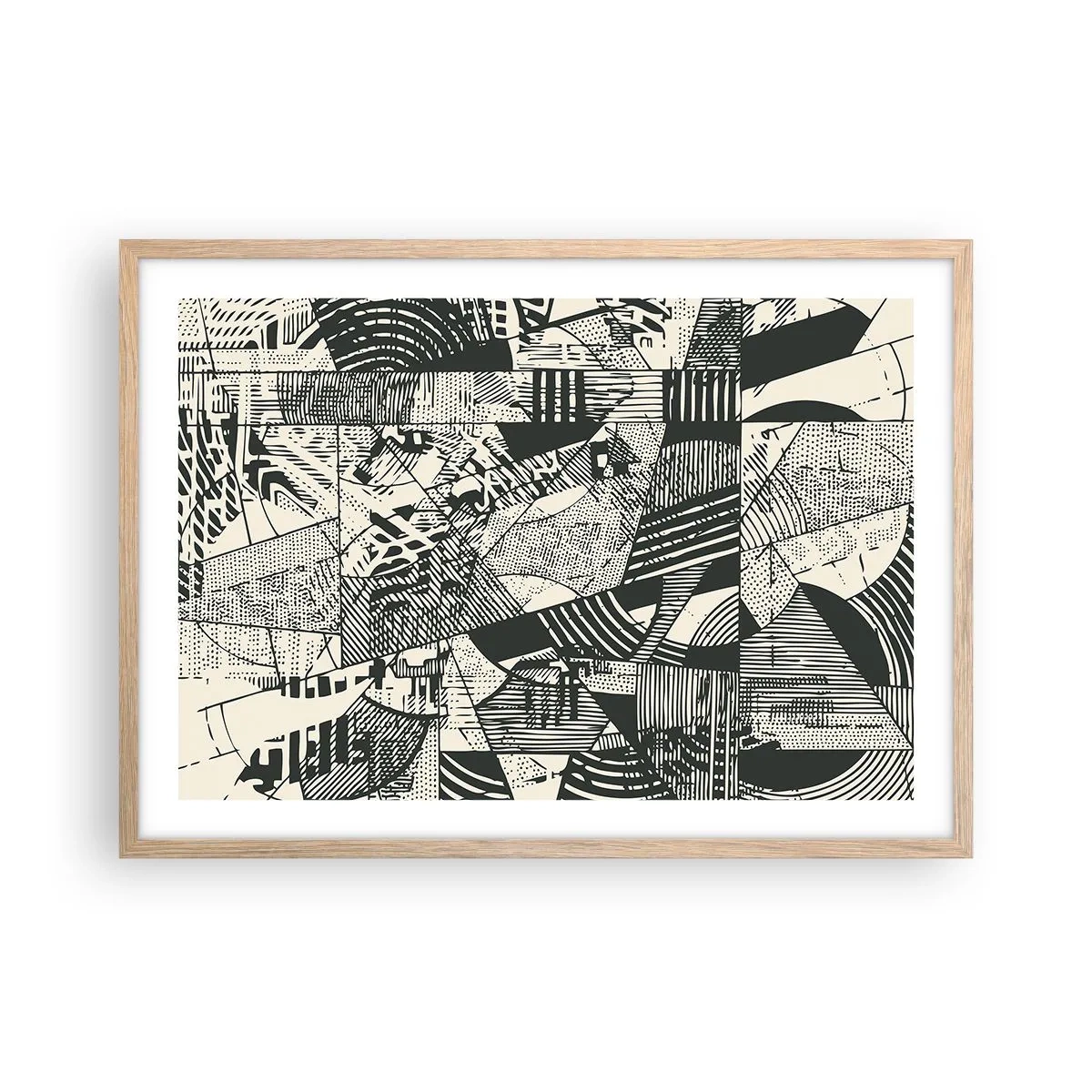 Plakat w ramie jasny dąb - Dynamika współczesności - 70x50 cm