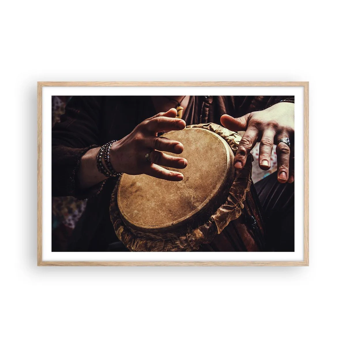 Plakat w ramie jasny dąb - W rytmie serca - 91x61 cm