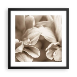 Plakat w czarnej ramie - Łagodne jak uśmiech - 40x40 cm