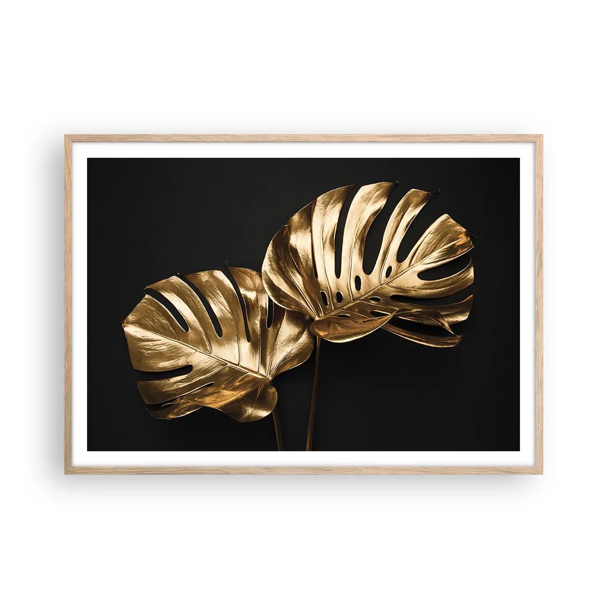 Plakat w ramie jasny dąb - Skarby natury - 100x70 cm