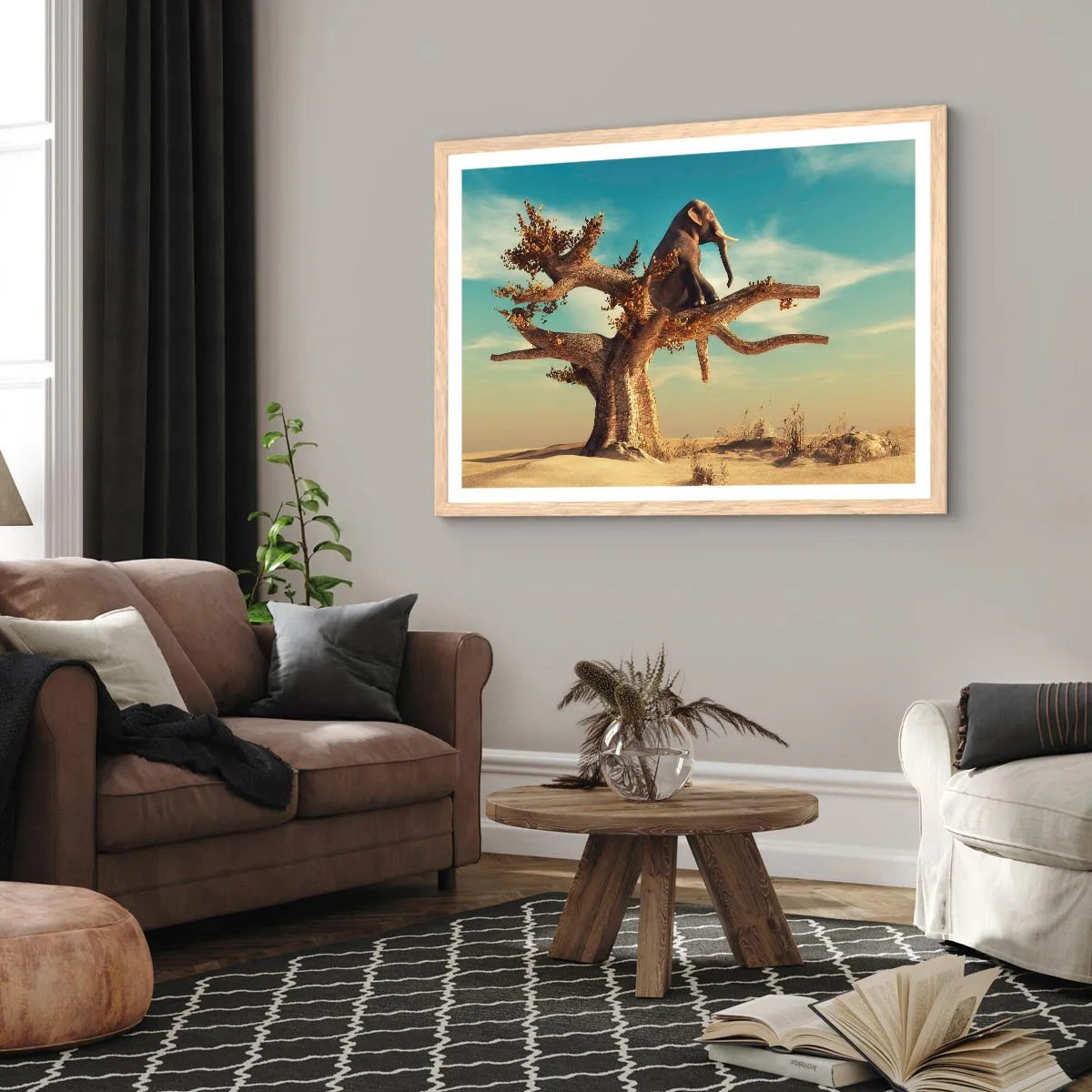 Plakat w ramie jasny dąb - Nowy punkt widzenia - 70x50 cm