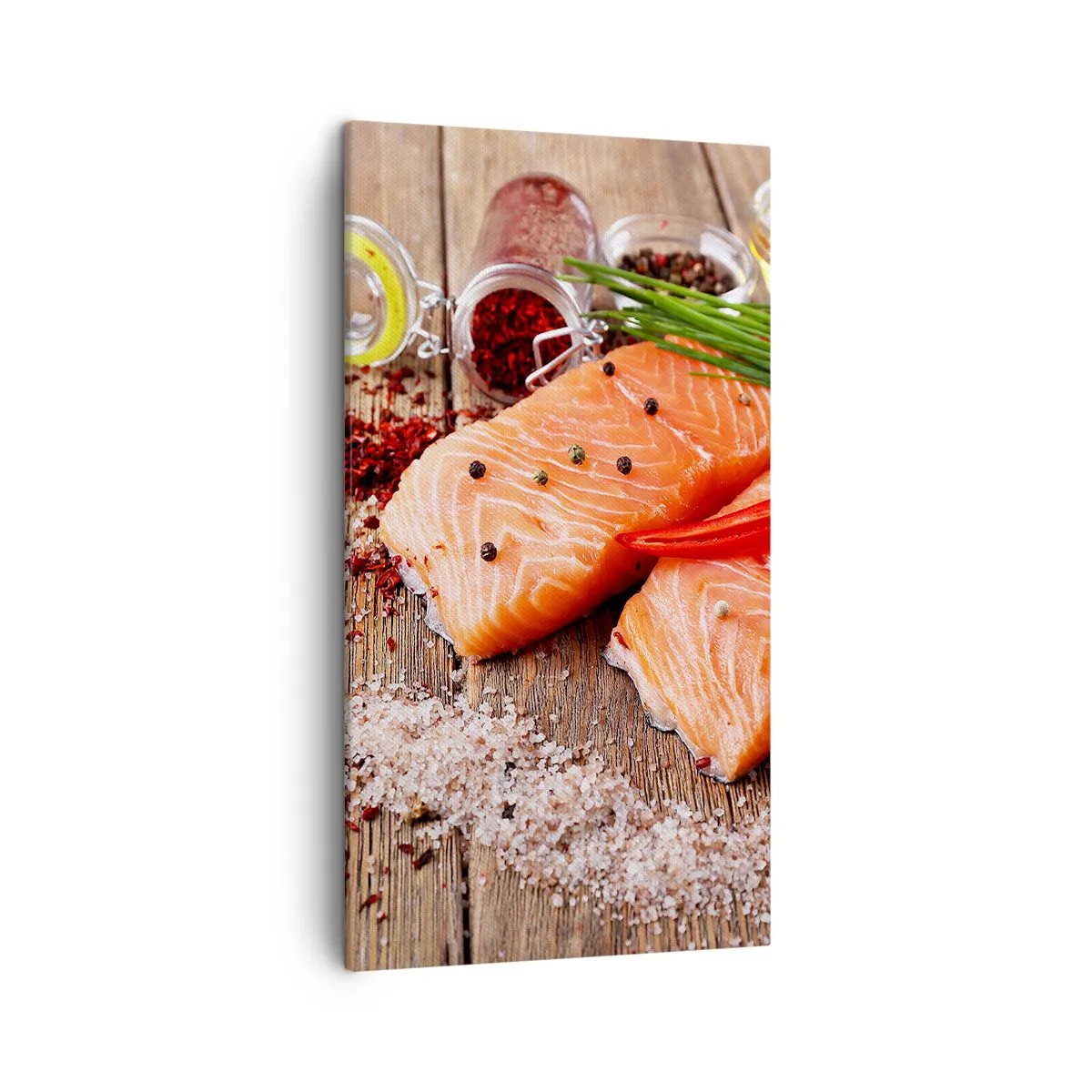 Obraz na płótnie - Norweska przygoda w kuchni - 45x80 cm