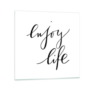 Obraz na szkle - Nic dodać… - 50x50 cm