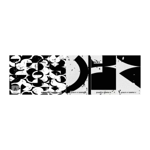 Fototapeta Próbka Premium Canvas - Białe jest białe, a czarne czarne - Abstrakcja, Sztuka, Grafika - 100x30 cm