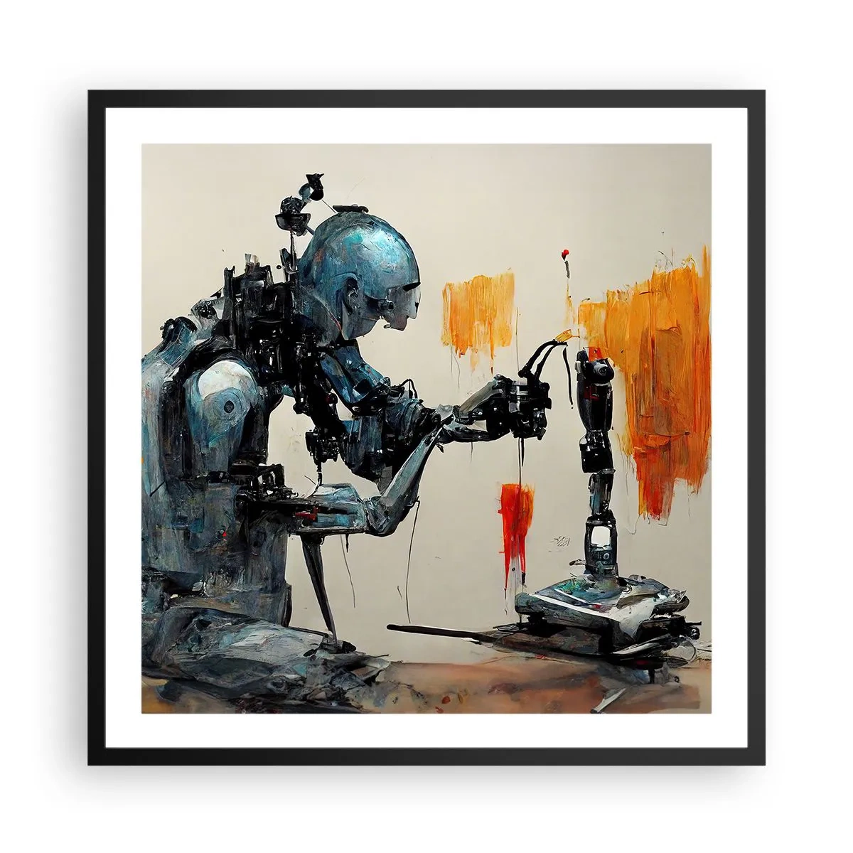 Plakat w czarnej ramie - Już jutro… - 60x60 cm