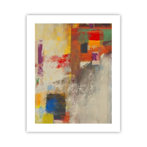 Plakat - Geometria barw - 40x50 cm