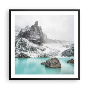 Plakat w czarnej ramie - Na straży - 60x60 cm