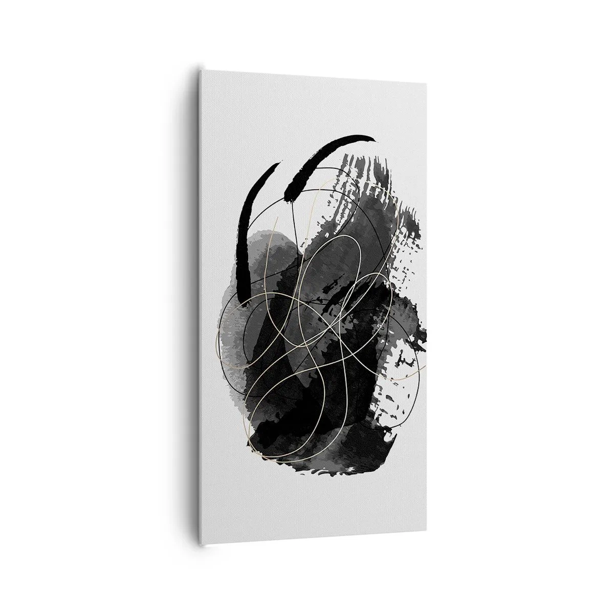 Obraz na płótnie - Wysnute z czerni - 65x120 cm