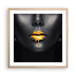 Plakat w ramie jasny dąb - Złotousta - 50x50 cm