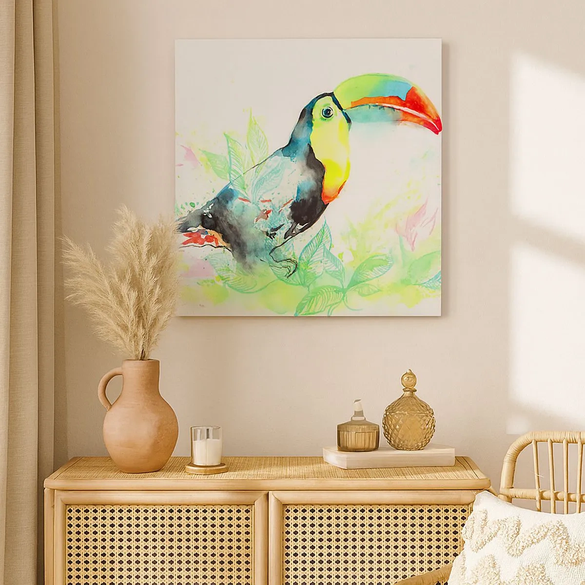 Obraz na płótnie - Barwny jak Ameryka Południowa - 30x30 cm