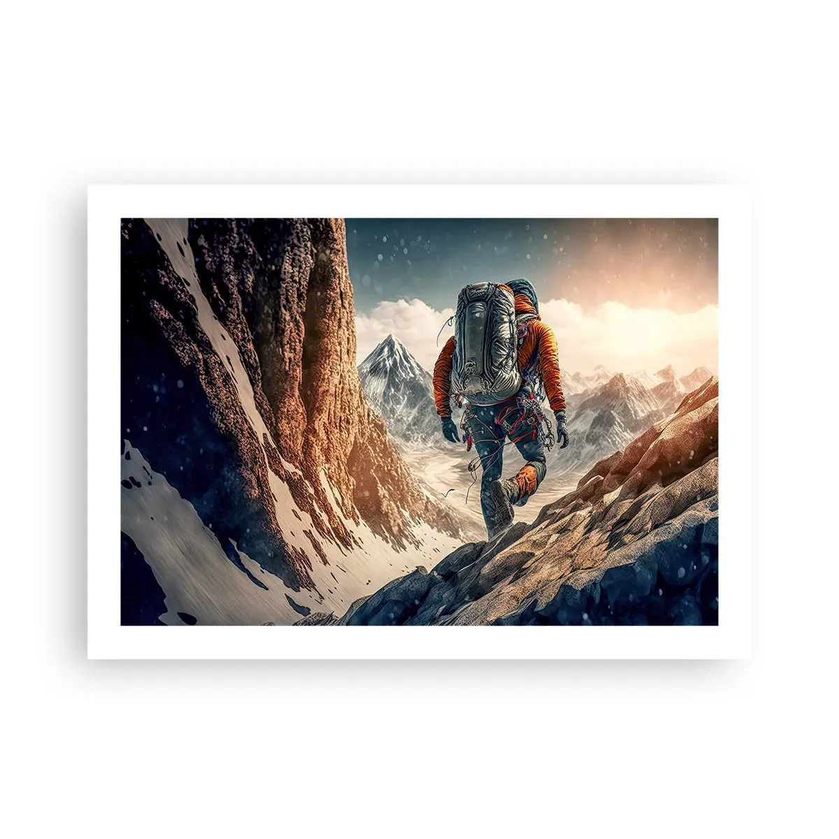 Plakat - Samotny wojownik - 70x50 cm