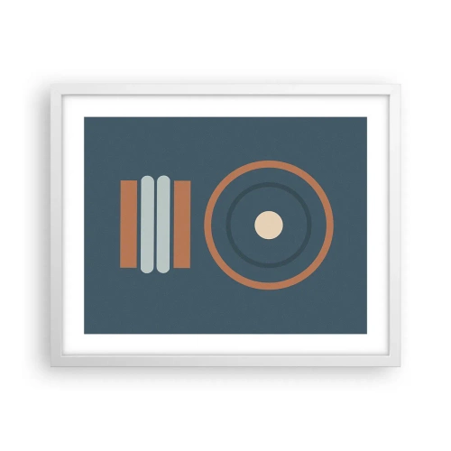 Plakat w białej ramie - Istota rzeczy - 50x40 cm