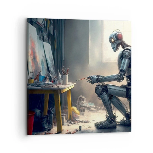 Obraz na płótnie - Akt kreacji - 70x70 cm