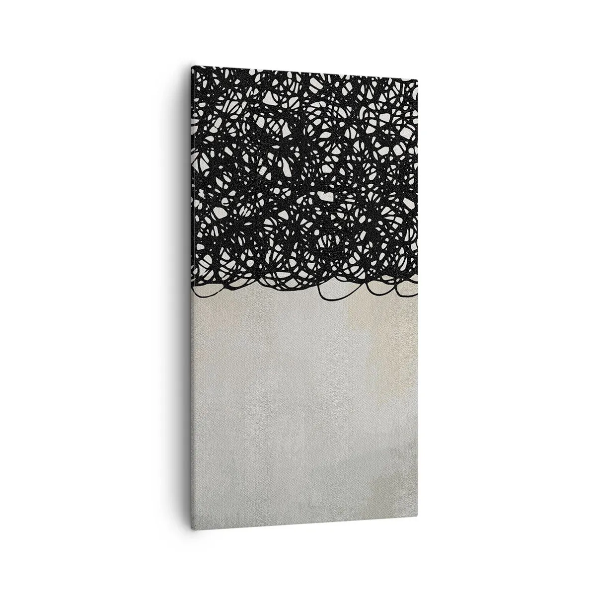 Obraz na płótnie - Abstrakcja skłębiona - 55x100 cm