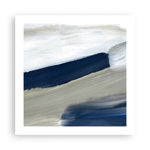 Plakat - Spotkanie z bielą - 50x50 cm