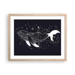 Plakat w ramie jasny dąb - W oceanie wszechświata - 50x40 cm