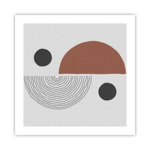Plakat - Doskonałość koła - 50x50 cm