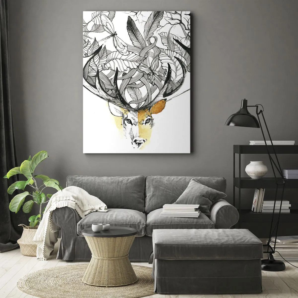 Obraz na płótnie - Rogi obfitości - 55x100 cm