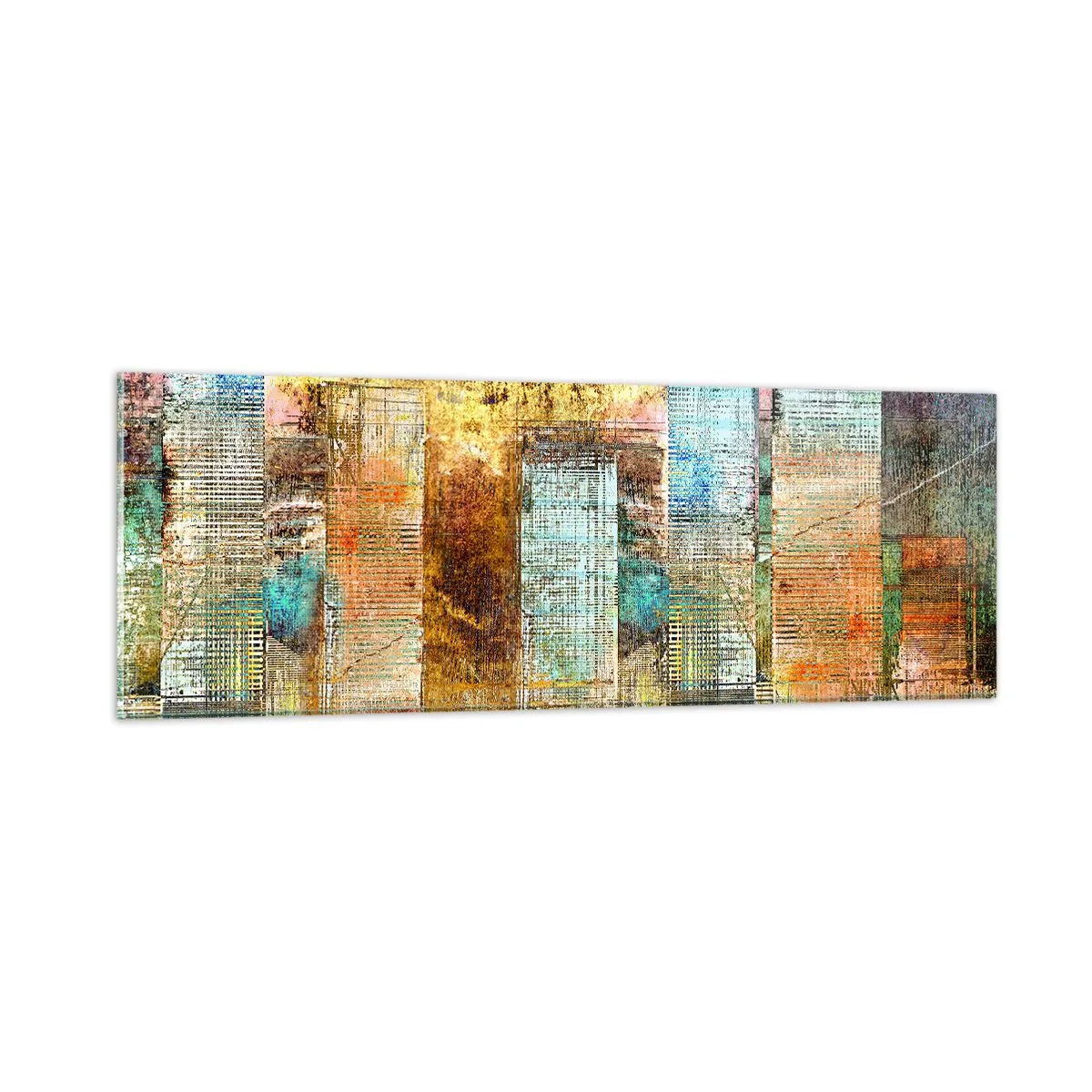 Obraz na szkle - Słoneczna metropolia - 90x30 cm