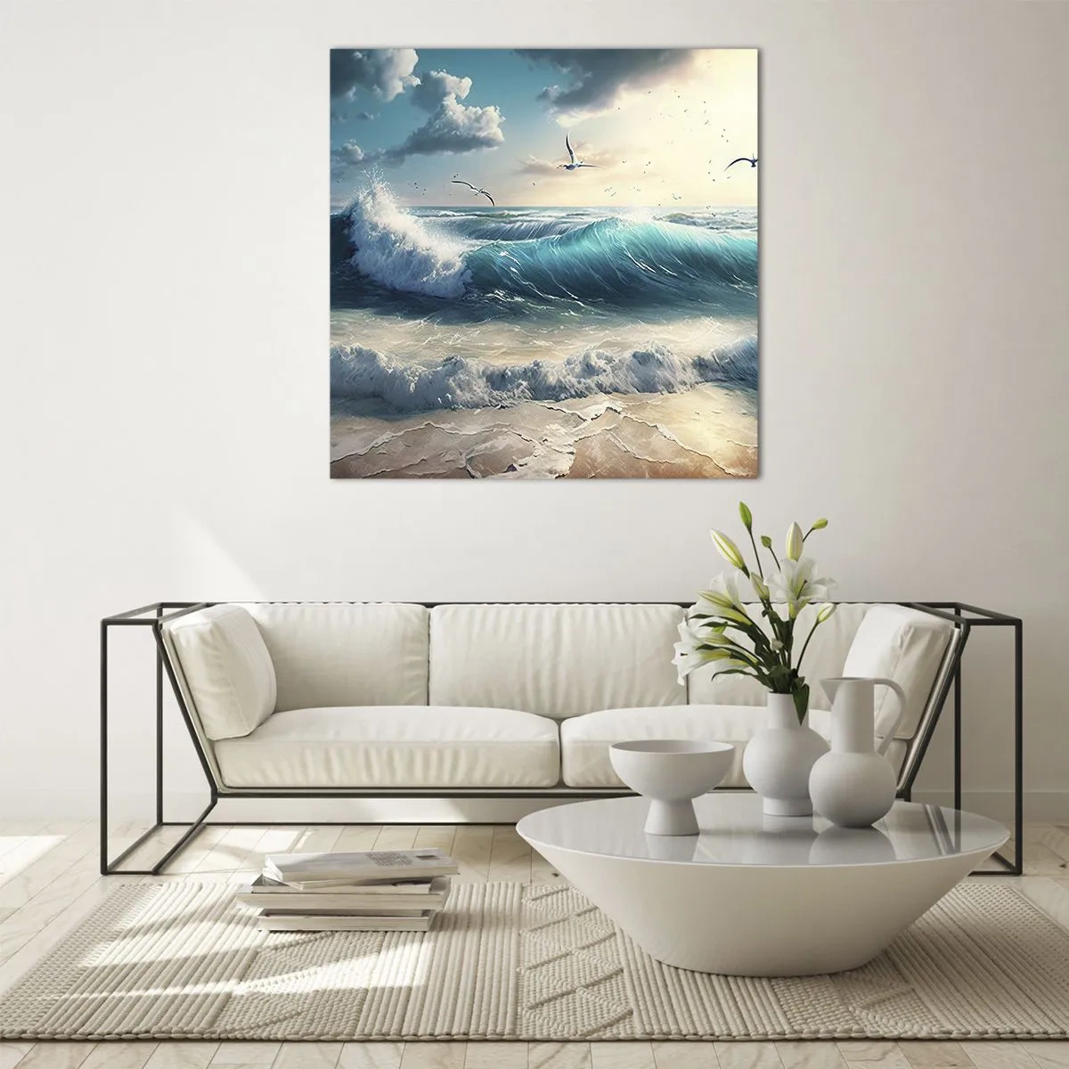 Obraz na szkle - Szumi tylko dla ciebie - 60x60 cm