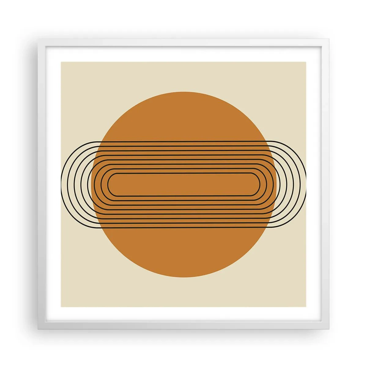 Plakat w białej ramie - Plan doskonały - 60x60 cm