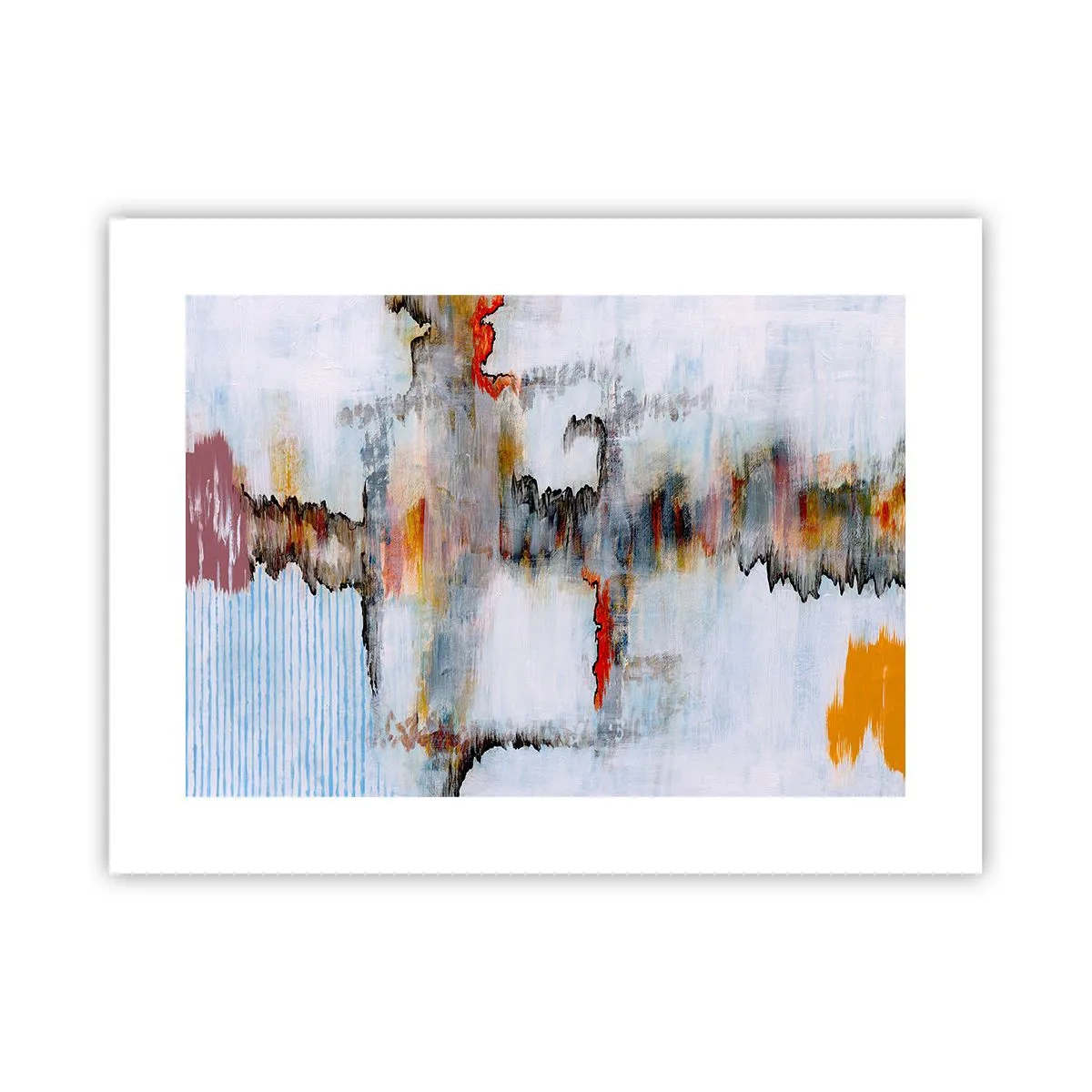 Plakat - Patykiem na wodzie - 40x30 cm