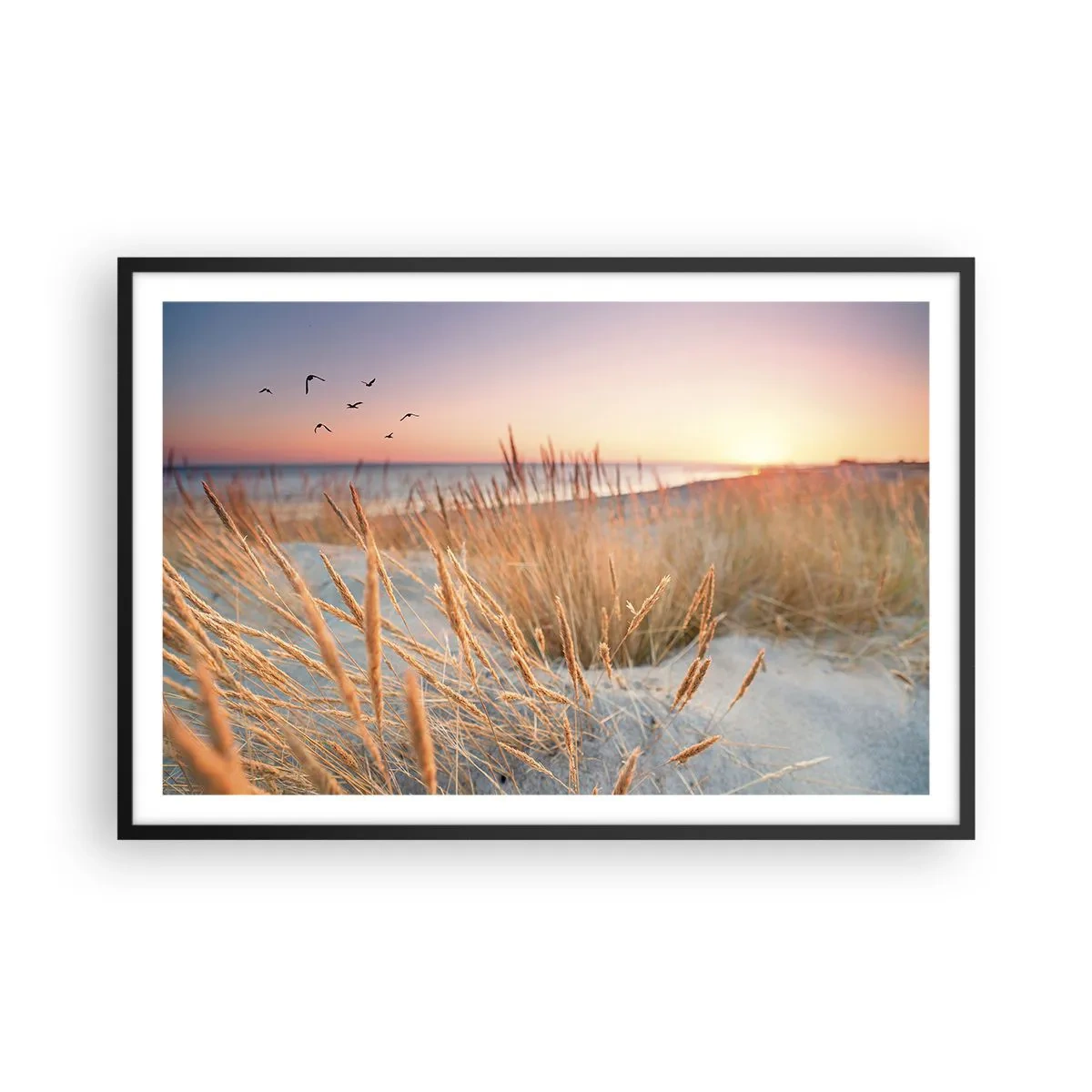 Plakat w czarnej ramie - Bałtycka kołysanka - 91x61 cm