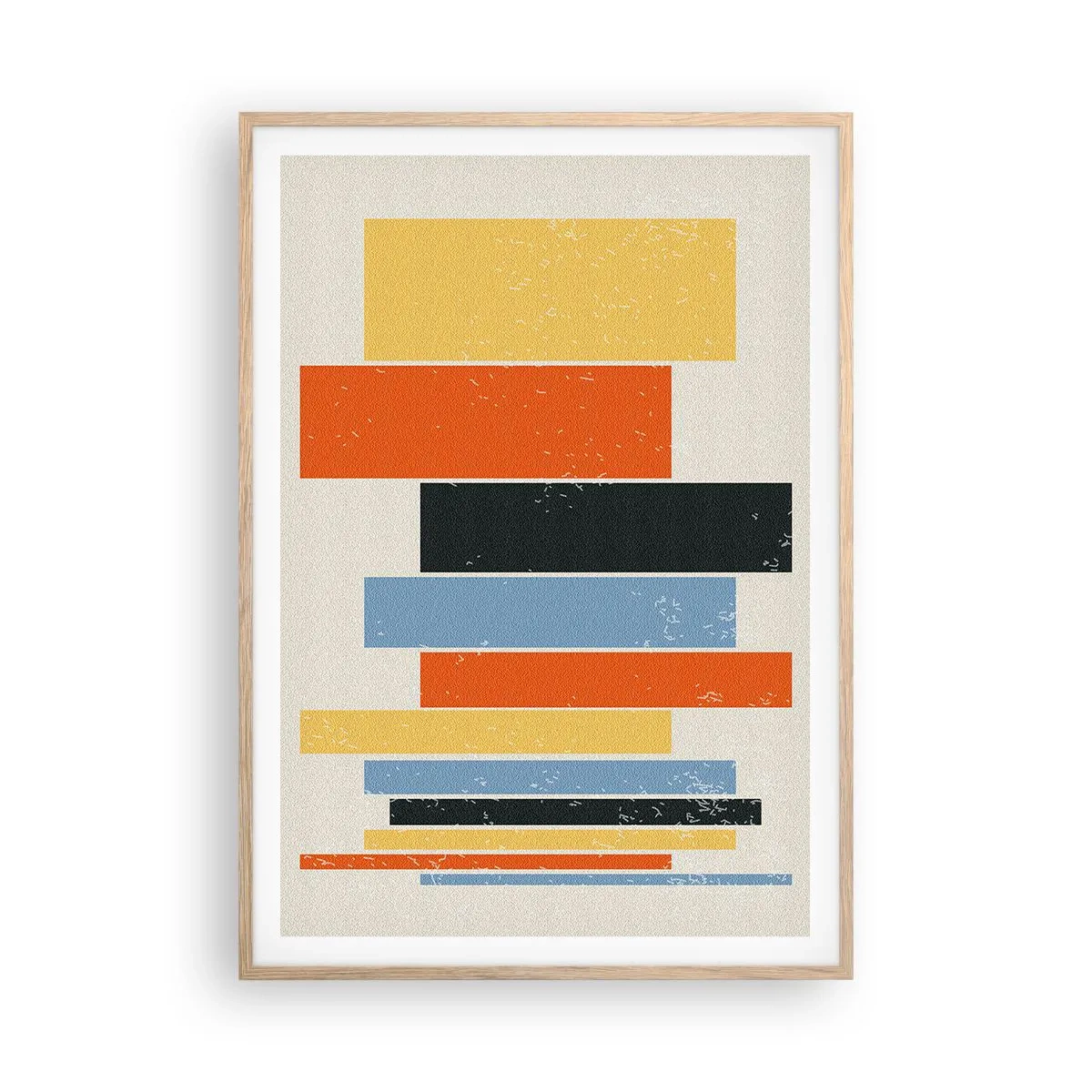 Plakat w ramie jasny dąb - Zapis muzyki - 70x100 cm