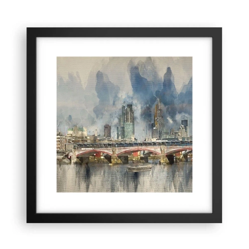 Plakat w czarnej ramie - Londyn w całej okazałości - 30x30 cm