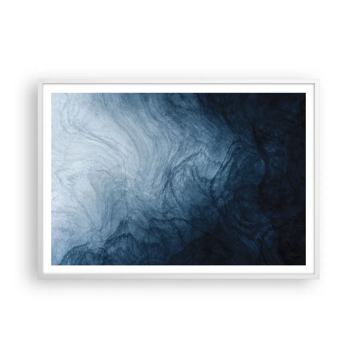 Plakat w białej ramie - W głąb sięgnąć - 100x70 cm