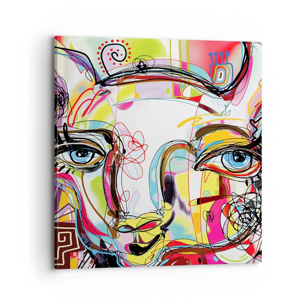 Obraz na płótnie - Bogactwo kociej matury - 70x70 cm