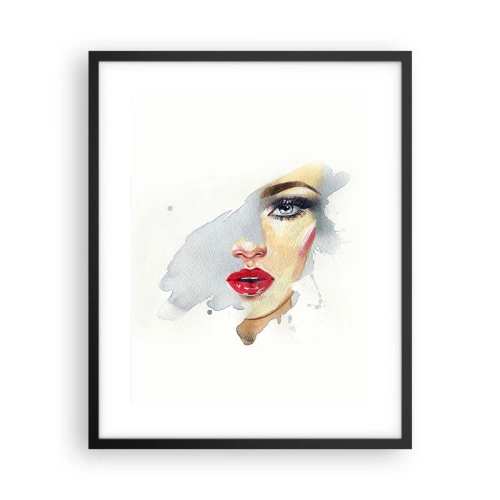 Plakat w czarnej ramie - Odbicie w kropli wody - 40x50 cm