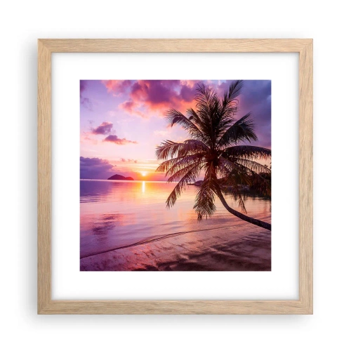 Plakat w ramie jasny dąb - Błogość aż po horyzont - 30x30 cm