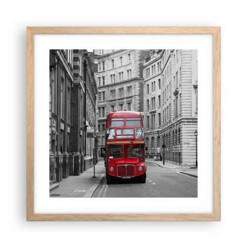 Plakat w ramie jasny dąb - Codzienność nie musi być szara - 40x40 cm