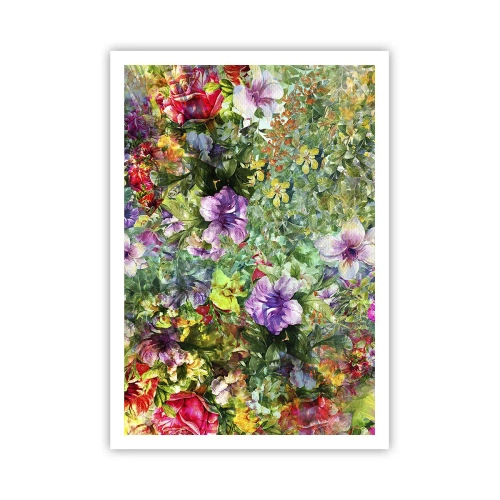Plakat - W kwiaty na zatracenie - 70x100 cm