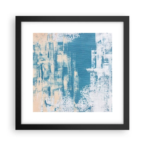 Plakat w czarnej ramie - Przez lodowy sopel - 30x30 cm