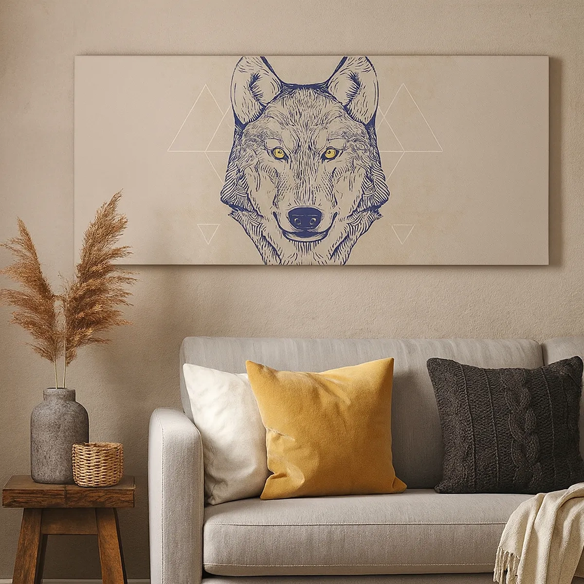 Obraz na płótnie - Alfa o przenikliwym spojrzeniu - 30x30 cm